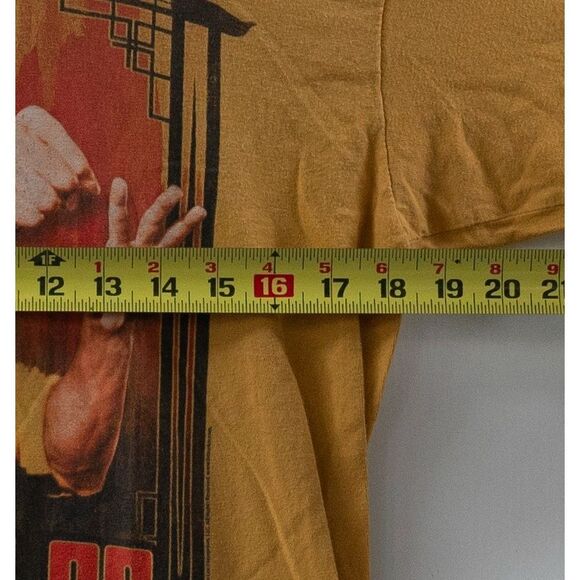 Bruce Lee Martial Arts Game Of Death Fist Of Fury‎ Men's T-Shirt Yellow Size L - Picture 3 of 5